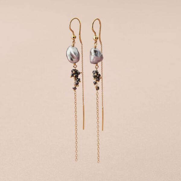 Me&Audrey Skylar / Grey Pearl Earrings
