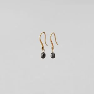 Me&Audrey Nora / Black Briolette Earrings