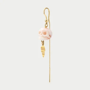 Me&Audrey CORAL SCULL Earring with chain Earrings Women