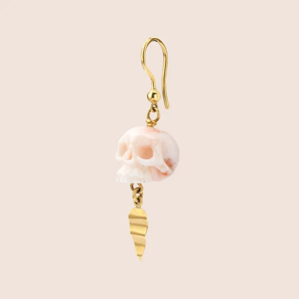 Me&Audrey CORAL SCULL Earring Earrings Womens Jewellery